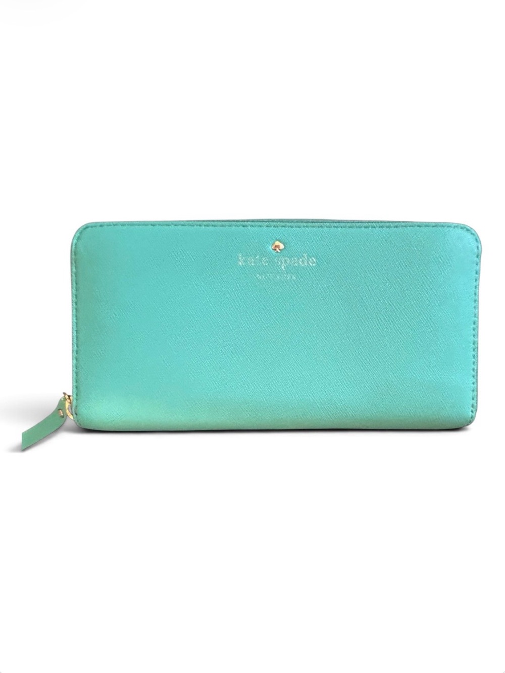 kate spade ♠️ Turquoise Zip-around Continental Wallet